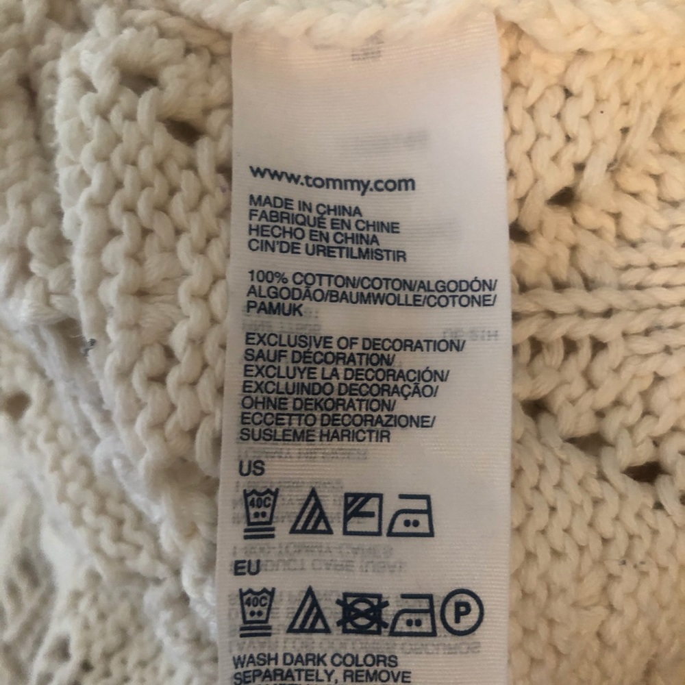 Tommy Hilfiger open weave Cotton sweater M - Picture 10 of 10